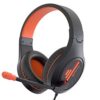 Meetion HP021 Stereo Gaming Headset with Mic Black Orange Lightweight Backlit